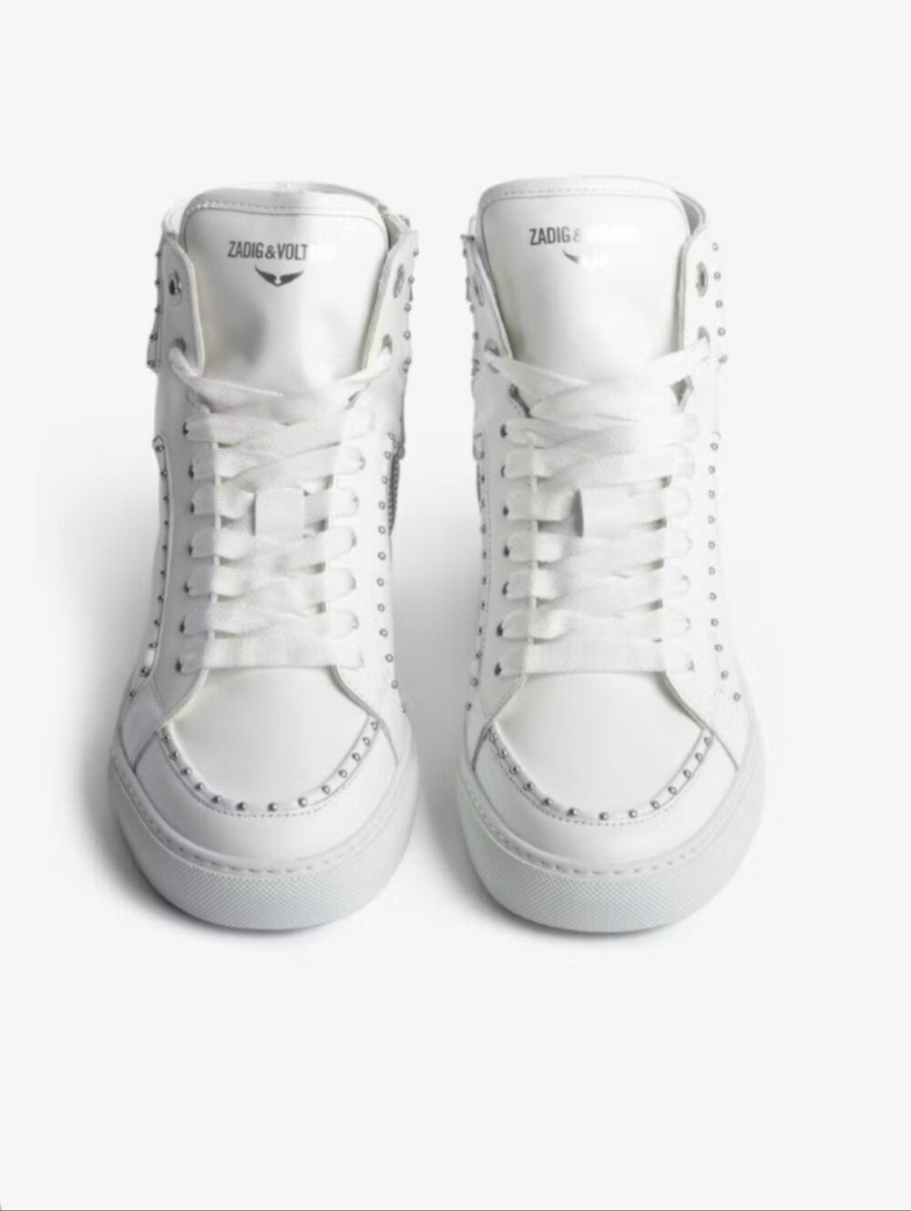 Zadig & Voltaire High Flash Studded Sneakers